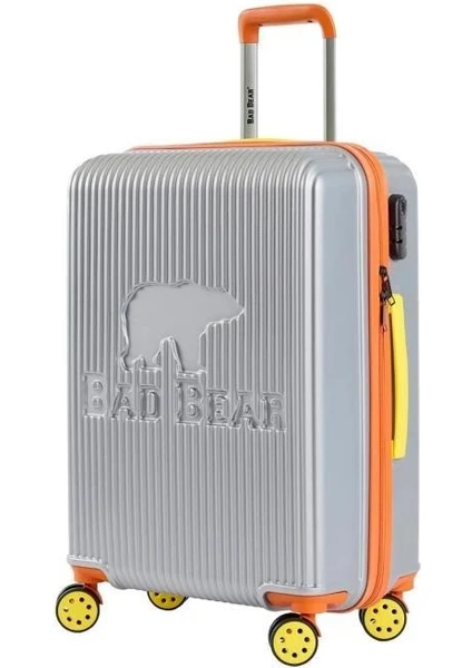 Bad Bear Logo Suıtcase Gri