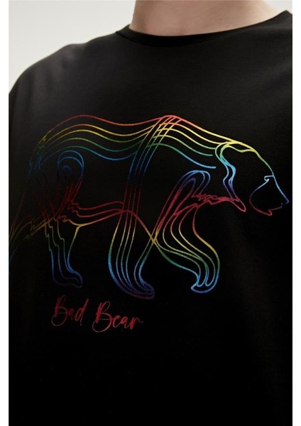 Bad Bear Walkıng Bad Tişört Oversize Siyah 23.0 07.016 Xxl - Siyah