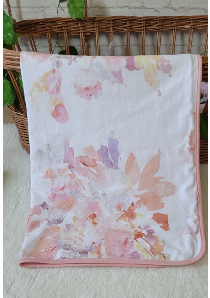 %100 Pamuklu Çift Katlı Penye Kız-Erkek Yenidoğan/bebek Kundak BATTANIYE75X90CM / Ebruli fiyatları