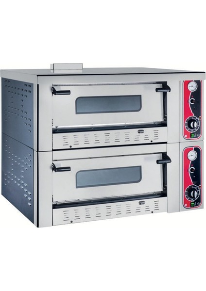 İnox Karacasan Endüstriyel Pizza Fırını Doğalgazlı 12 Pizza Kapasiteli