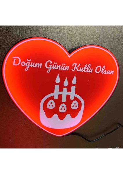 Doğum Günün Kutlu Olsun LED Işıklı Kutu