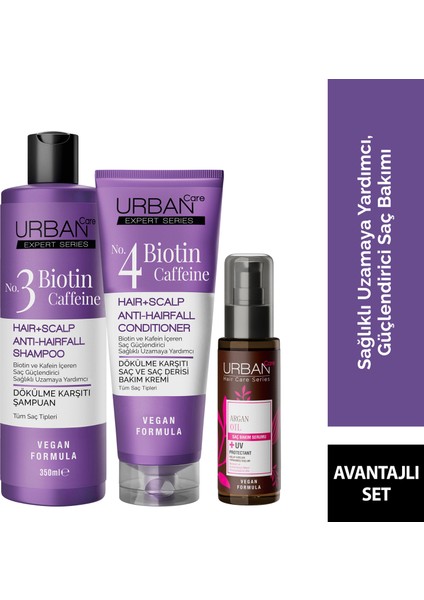 Expert Biotin ve Kafein 3'lü Set-Hızlı Uzamaya - Vegan