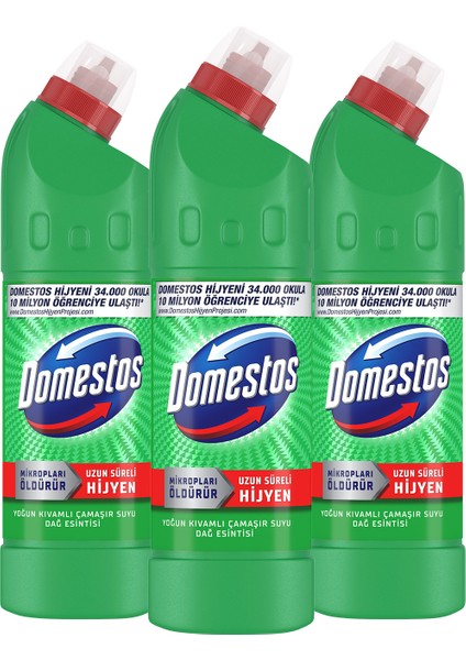 Yoğun Kıvamlı Çamaşır Suyu Dağ Esintisi 750 ml X3