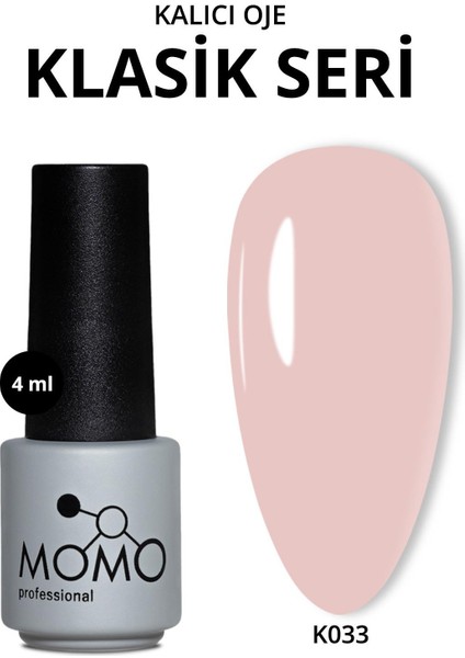 Kalıcı Oje K033, Pembe Bej, 4 ml