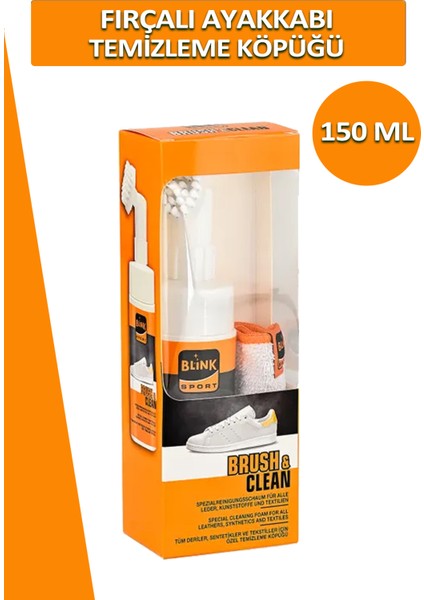 Brush Clean Fırçalı Ayakkabı Bakım Temizleme Köpüğü 150 ml