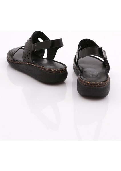 323 Kadin Delik Desenli Bilekten Bağlama Sandalet modelleri