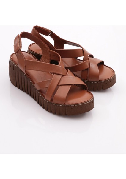 254 Kadin Şeritli Açik Sandalet