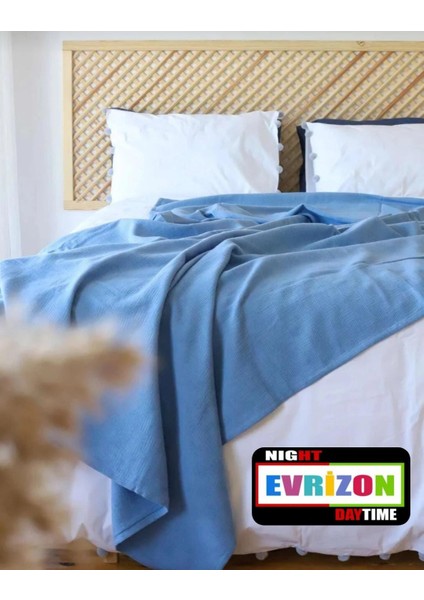 Çift Kişilik Dama Desenli Pike. Damalı Otel Pikesi 200 x 230