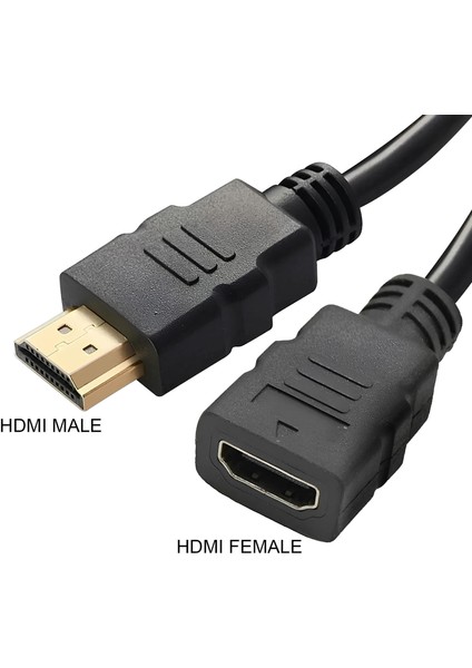 Speeduf HDMI HDMI Uzatma Kablosu - Dişi Erkek - 50 cm