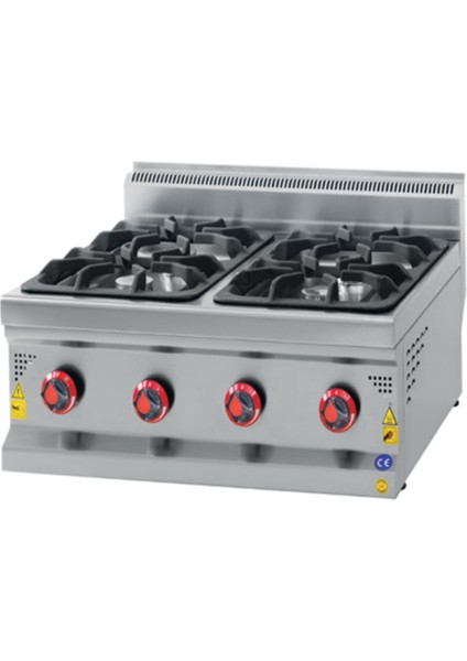 Karacasan 600 Seri Set Üstü Tüplü Dört Gözlü Ocak