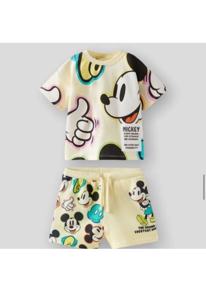 Lolipop Kids Store Mickey Mause Unisex Tişört Şort Takım