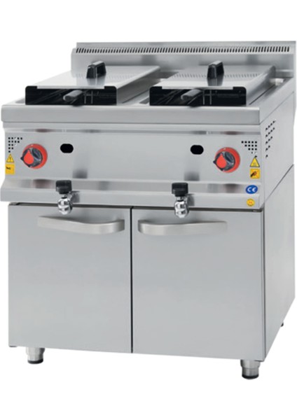 Karacasan 900 Seri Dolaplı 22+22 Litre Tüplü Fritöz