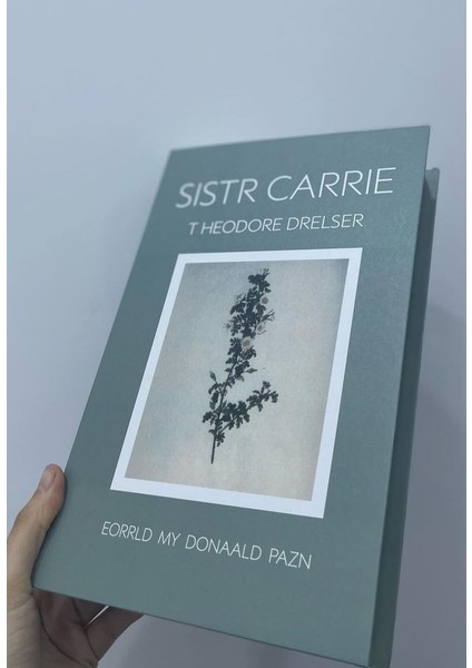 1301 Sıstr Carıe Dekoratif Kitap Kutusu