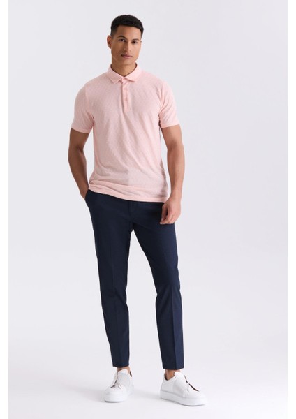 Pembe Slim Fit Polo Yaka T-Shirt