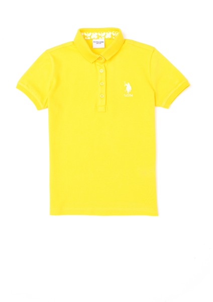 Kız Çocuk Sarı Tişört Basic 50283286-VR044