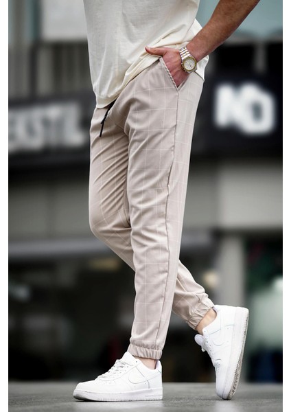 Ekoseli Bej Jogger MAD4081