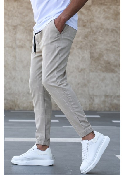 Ekoseli Bej Jogger MAD4081