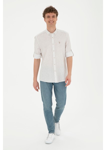 Erkek Haki Gömlek Desenli 50288670-VR027 fırsatları