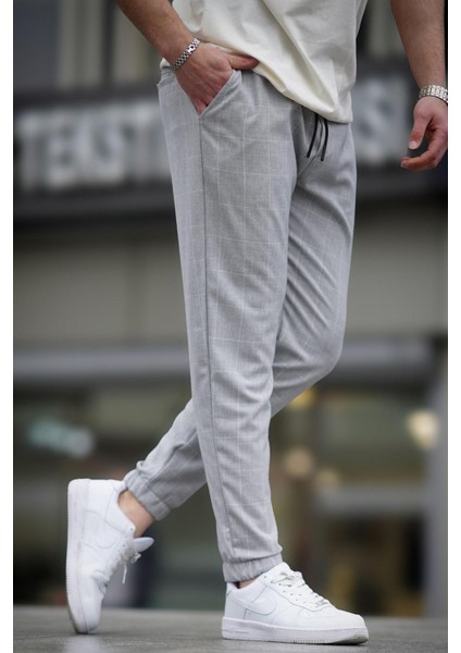 Ekoseli Gri Jogger MAD4081