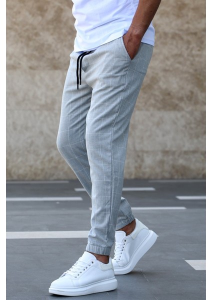 Ekoseli Gri Jogger MAD4081