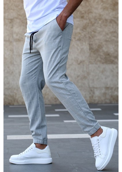 Ekoseli Gri Jogger MAD4081