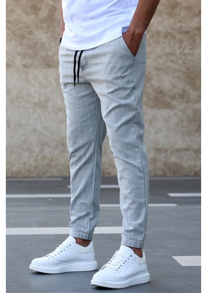 Ekoseli Gri Jogger MAD4081