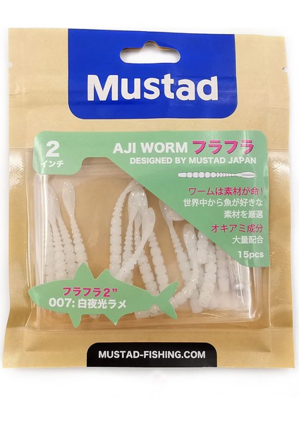 Aji Worm Fla-Fla Sahte Kurt 005 5cm - 15Lİ