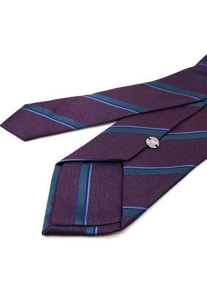 Bordo Çizgi Desen Mendilli Klasik Kravat KK12267 modelleri