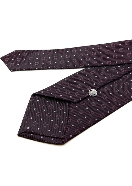 Bordo Küçük Desen Mendilli Klasik Kravat KK12514 modelleri