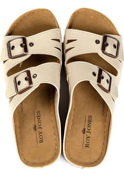 Kadın Ortopedik Anatomik Tabanlı Konfor Modeli Çift Bantlı Tokalı Rahat Dışarı & Ev Içi Terliği modelleri