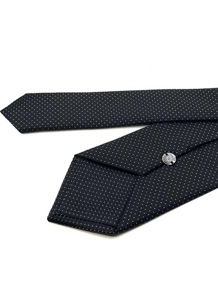 Siyah Nokta Desen Mendilli Klasik Kravat KK12334 modelleri