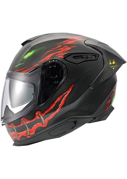 Y.100R Nıght Rıder Mat Siyah Kask M