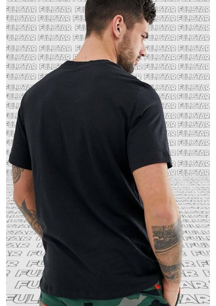 Sportswear Basic Tee Cotton Unisex Black Yazlık Ince Tişört Siyah modelleri