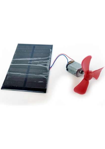 Güneş Paneli 7X10CM , Mini Motor ve Pervane Seti