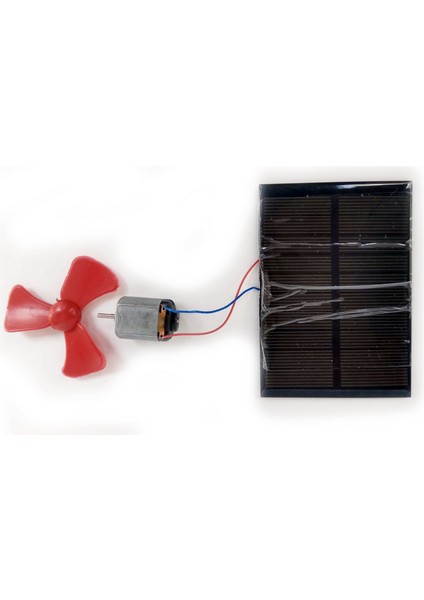 Güneş Paneli 7X10CM , Mini Motor ve Pervane Seti