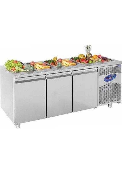 Karacasan 474 Lt Üç Kapılı 700'Lük Havuzlu Saladbar Buzdolabı