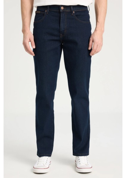 W12175001 Koyu Mavi Erkek Texas Authentic Straıght Rahat Kesim Normal Bel Normal Paça Kot Pantolon fiyatları