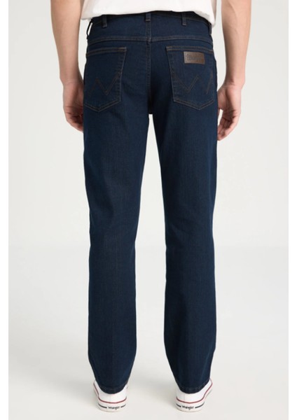 W12175001 Koyu Mavi Erkek Texas Authentic Straıght Rahat Kesim Normal Bel Normal Paça Kot Pantolon modelleri