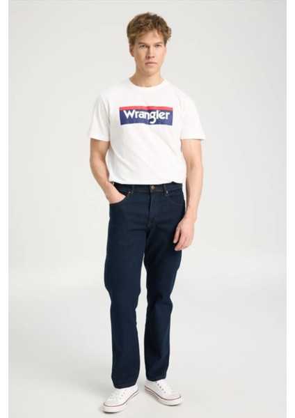W12175001 Koyu Mavi Erkek Texas Authentic Straıght Rahat Kesim Normal Bel Normal Paça Kot Pantolon