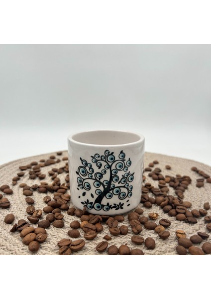Seramik Kupa Bardak Mug Nazar Boncuğu Baskılı 03