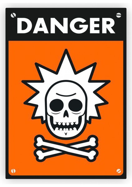 Danger Rick Sanchez Ahşap Poster 20X29 cm