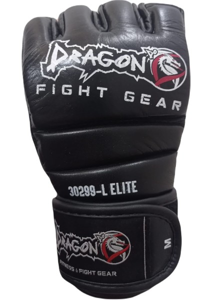 Deri 30299-L Elite Mma Eldiveni Hakiki Deri Serbest Dövüş Eldiveni Siyah fiyatları