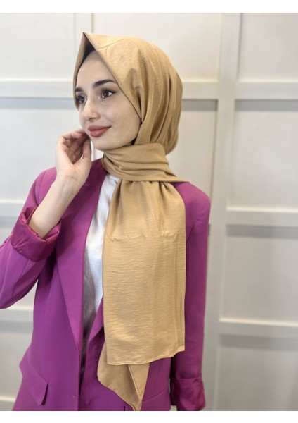 Pamuk Caz Şal, Eflatun Scarf Tek Renk Jazz Şal 1001