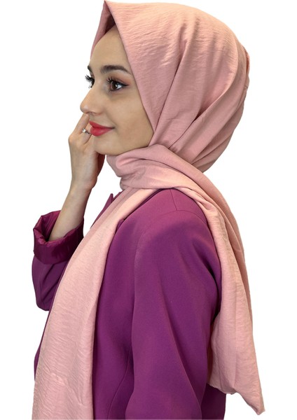 Pamuk Caz Şal, Eflatun Scarf Tek Renk Jazz Şal 1001