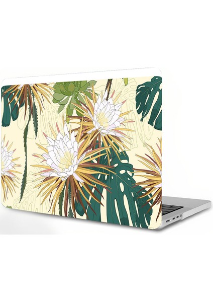 MacBook Pro 13 Inç Kılıf ile Uyumlu 2023, 2022, 2021-2016 M2 M1 A2338 A2251 A2289 A2159 A1989 A1708 A1706, Plastik Bahçe Çiçekleri Sert Kılıf (Yurt Dışından)