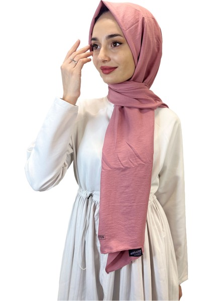 Pamuk Caz Şal, Eflatun Scarf Tek Renk Jazz Şal 1001
