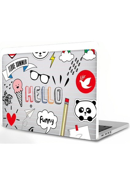 Yeni MacBook Pro 15 Inç Kılıf ile Uyumlu Kılıf 2019 2018 2017 2016 Sürüm Modeli A1990 A1707, Touch Bar ve Touch Id Ile, Renkli Baskı Mat Plastik Sert Kabuk Kapak Kılıf (Yurt Dışından)