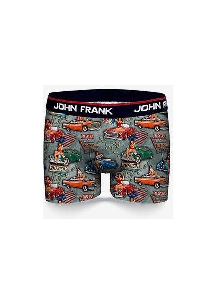 Pınup Erkek Desenli Boxer JFBD338