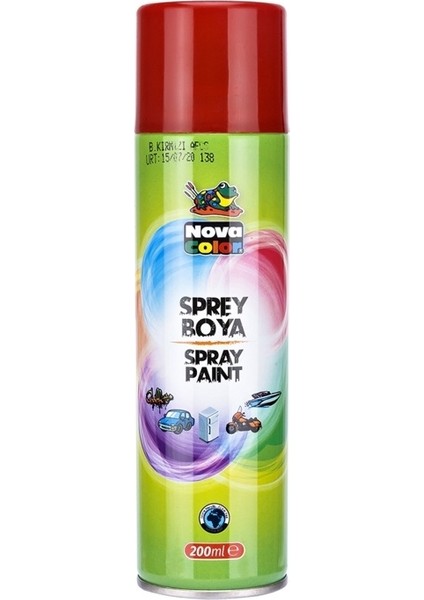 Nova Color Sprey Boya 200 ml Kırmızı