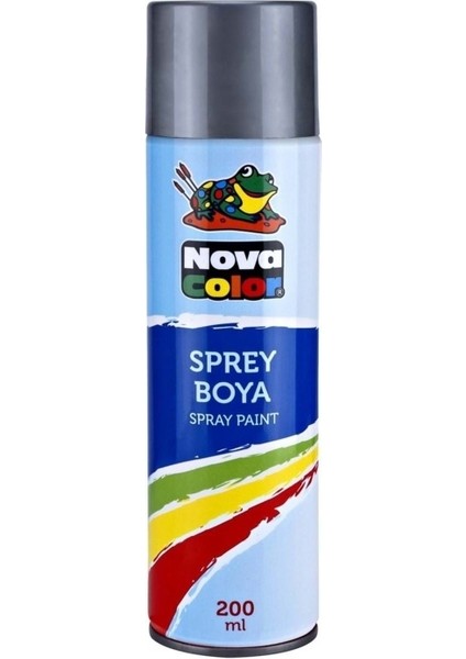Nova Color Sprey Boya 200 ml Gri